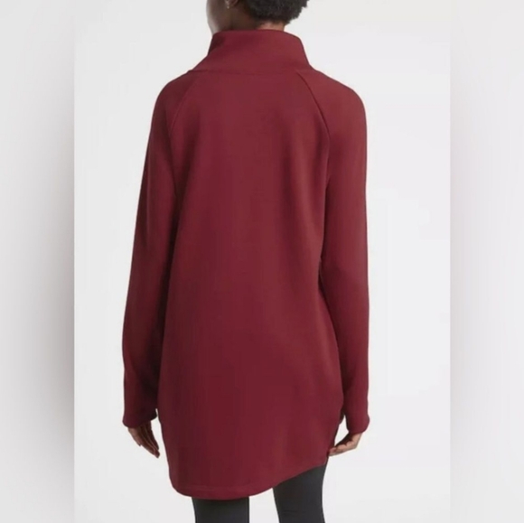 NWT ATHLETA Cozy Karma Asym Sweatshirt Dress Size 1X - Picture 2 of 6